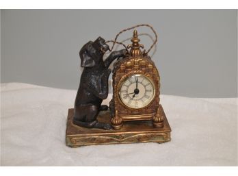 Vintage Brass Quartz Clock Mantel