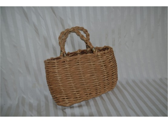 (#118) Wicker Rattan Handbag