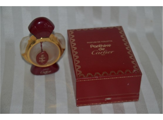 (#122) Vintage Empty Cartier Panthere De Cartier Spray Parfum De Toilette 1.6oz. In Box