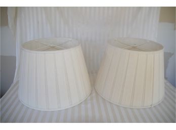 (#13B) Linen Lamp Shades 14' Top Round By 13' Height 20' Bottom Round