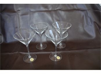 (#12B) William Sonoma 4 Martini Glasses
