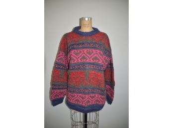 Handmade Cotton / Poly Sweater Size Medium / Large
