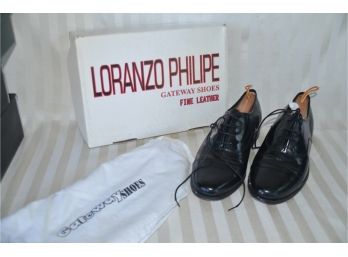 (#59) Loranzo Philipe Fine Leather Mens Suit Dress Shoe Black Size 10