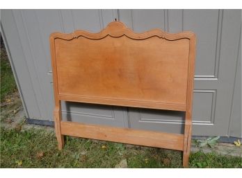 (#18) Wood Country French Provincial Twin Head Board Can Use Either Side