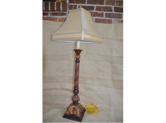(#7) Country Chic Decorative Stick Lamp With Shade 37.5'Height - See Details