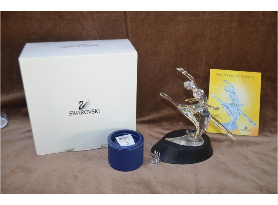(#108) Swarovski Crystal MAGIC OF DANCE ANNA 2004 Annual Edition With Stand - Additional Anna's Ballet Shoes