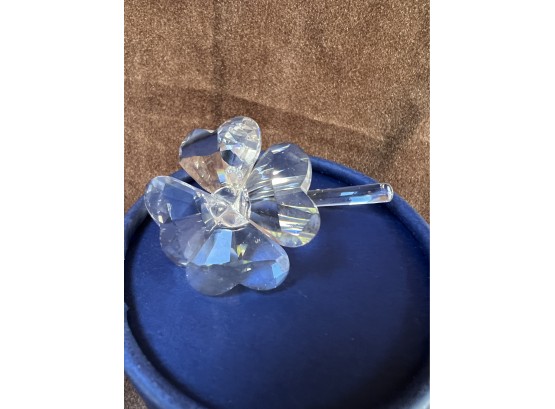 (#119) Swarovski Crystal 2.5' FOUR LEAF CLOVER With Box #7483 NR 000 001
