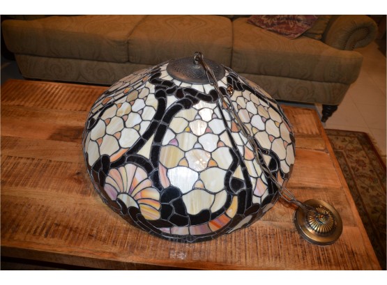 (#2) Stain Glass Hanging Light Fixture
