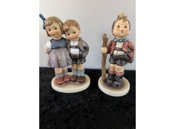 (#150) Hummel Goebel Exculsive Edition Figurines:  5.5' COUNTRY SUITOR - 4.5' THE LITTLE PAIR - Orig. Boxes