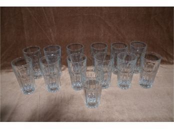 (#59) Libby Drinking Glasses 12 Of The 6.5'H