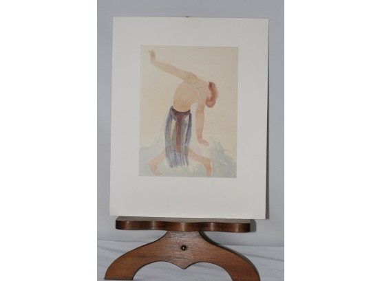 (#15) Rodin: Study For Dancer Print Unframed In Matt Picture