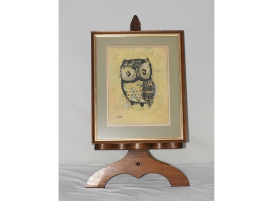 (#22) Mid Century Owl Print By Margaret Layton