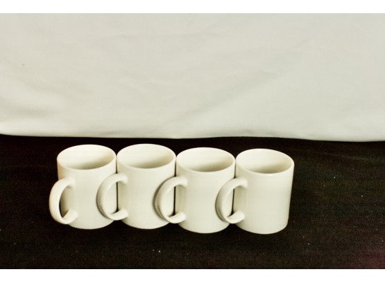 (#78)4 - Restaurant Quality Coffee/tea Mugs - Cream Color