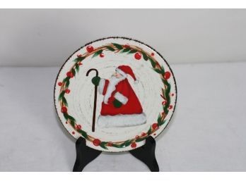 (#255)  Bella Casa By Ganz  Ceramic Christmas Trivet 6'