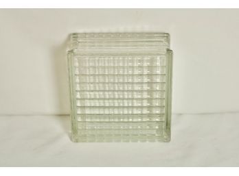 (#172)  New Old Stock Glass Decorative Block  Display Piece