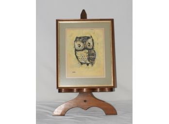 (#22) Mid Century Owl Print By Margaret Layton