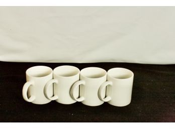 (#78)4 - Restaurant Quality Coffee/tea Mugs - Cream Color