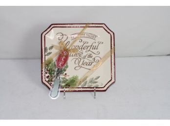 (#251) NEW  GrassLands Roads  Holiday Accent Plate 9' X 8 1/2'
