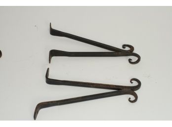 (#14) Dual Purpose Wrought Iron Plant Hangers Or Window Box Brackets
