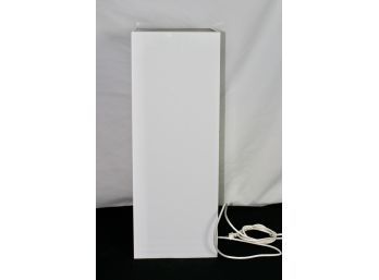 (#28) Custom Made White Mica - Laminate With Frosted Top Sculpture Display Pedestal Stand