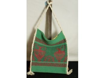 (#162) New Mexican Folk Art Wool  Bag