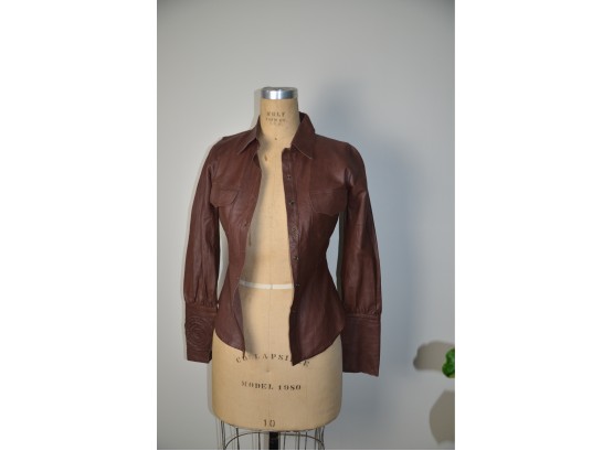 (#237) Liakes Leather Jacket Size 2