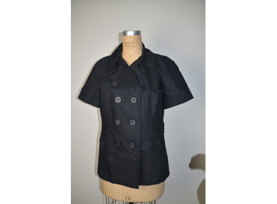 (#251) Escada Navy Short Sleeve Sport Jacket Size 40