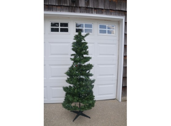 Indoor Expandable 7 Foot Artificial Christmas Tree With Stand And Lights With Instructions - Works