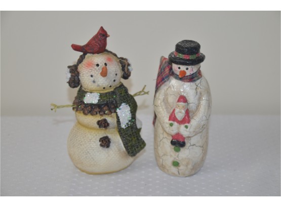 (#56) Holiday Snowman Figurines 6.5'H