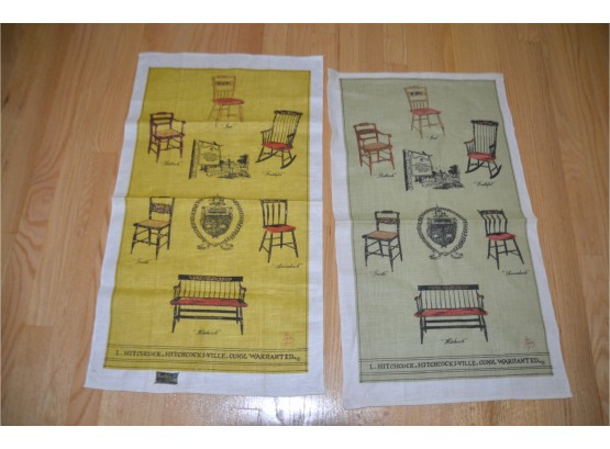 (#133) Vintage Kay Dee Linen Tea Towels (2) Hitchcock Furniture Design