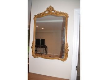 (#304) Vintage Wood Wall Hanging Mirror 27x39.5
