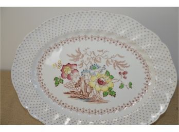 (#211) Royal Doulton Grantham #D5477 China Oval Serving Platter 13'