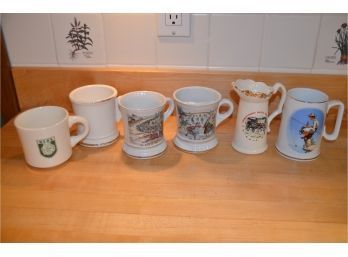 (#186) Assorted Collectible Porcelain Coffee Mugs