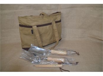 (#297) Gardening Bag With Garden Handle Tools