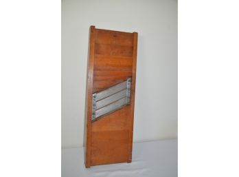 (#145) Unique Wooden Primitive Decorative (unsure If Slicer Or Instrument?