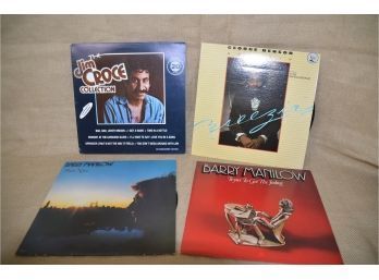 (#287) Record Albums Set Of 4: George Benson, Jim Croce, Barry Manilow