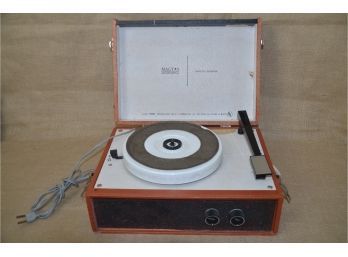 (#290) Vintage Portable 45 Record Player Macy Supre Solid State - Works (not Tested With Record)