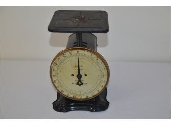 (#144) Vintage Home Kitchen Standard Family Scale 24 Pounds By Ounces -works