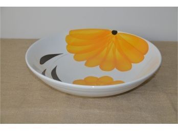 (#213) Italy Large Salad / Pasta Serving Bowl 13.5' Yellow Flower