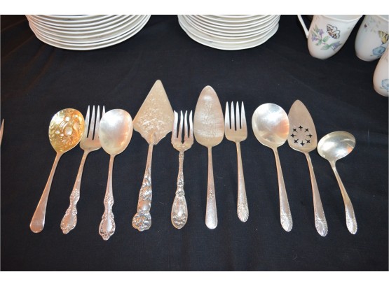 Silver-plate Serving Pieces (10)