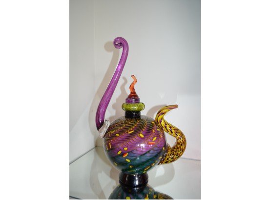 Whimsical Glass Tea Pot Art From Corning Glass Works