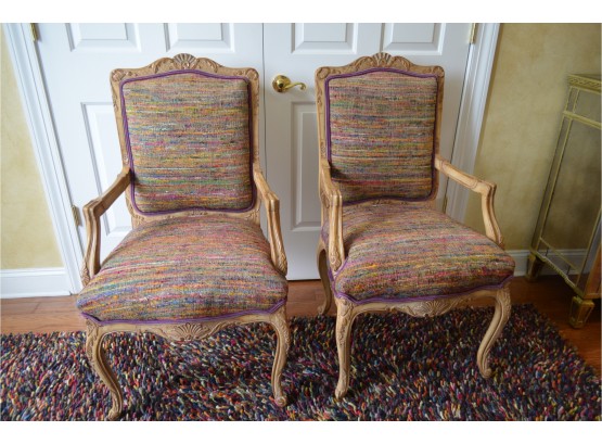 2 French Provincial Side Accent Chairs EXCELLENT