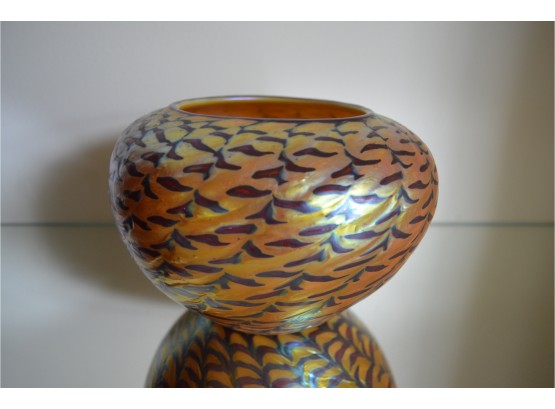 Iridescent Purple Vase 6'H X 4 1/2'W