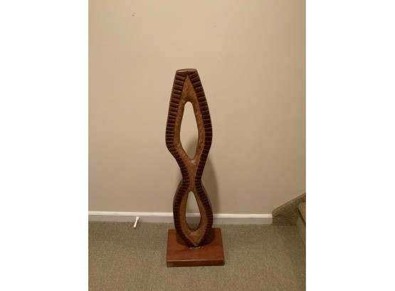 Standing Sculpture: Cherrywood 2 Sided:(1)Side Rough Other Side Smooth