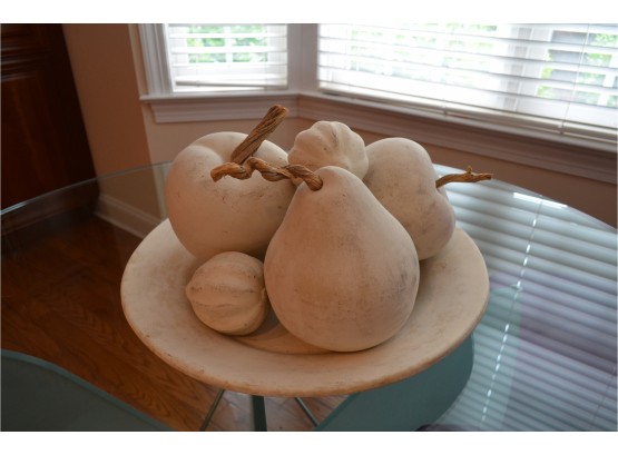 20 1/2' Round Clay With Fall Decor