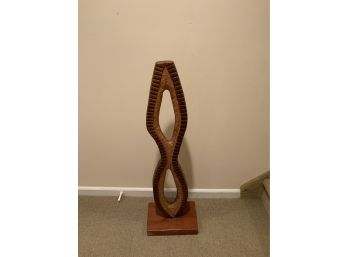 Standing Sculpture: Cherrywood 2 Sided:(1)Side Rough Other Side Smooth