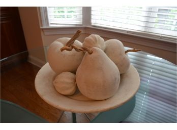 20 1/2' Round Clay With Fall Decor