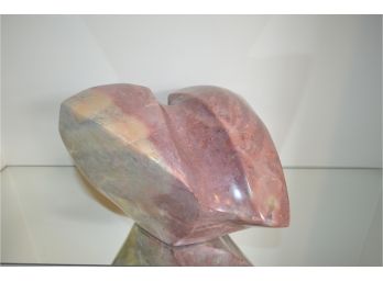 Alabaster Stone Free Form Shape Hand Sculpted  1ft Wide