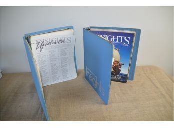 (#76) Set Of 2 Binders Hummel Insights Brochures Collector Club Vol.9 1985 ~ Vol. 19 1996