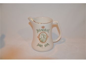 (#131) Wade England Bombay Dry Gin Creamer Pitcher 6'H